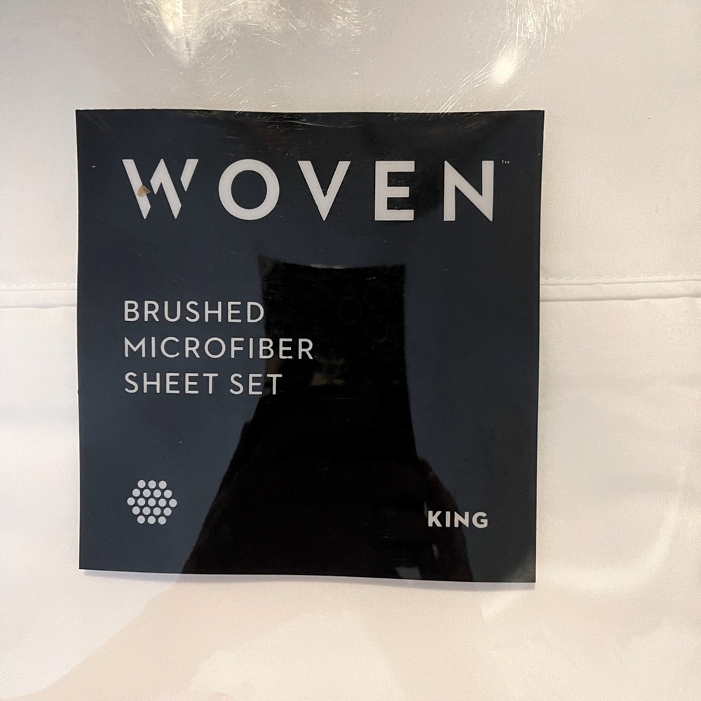 King Woven Brushed Microfiber Sheet Set.